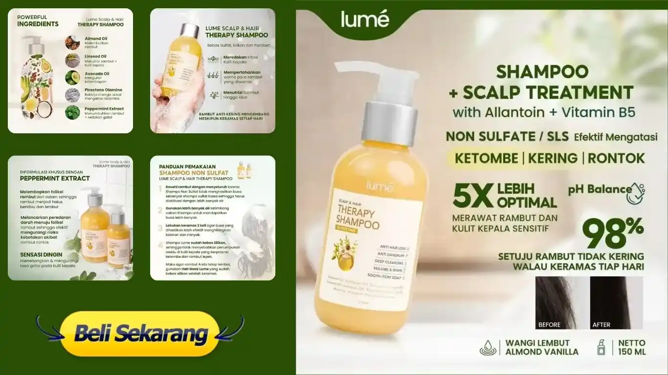 Lume Scalp Shampoo Hair Therapy Non Sulfat